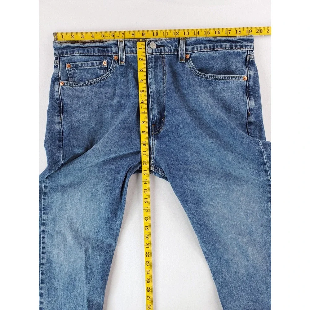 Levis 505 Jeans Mens 38x32 Blue Denim Straight Fit Medium Wash 505-1936 Classic